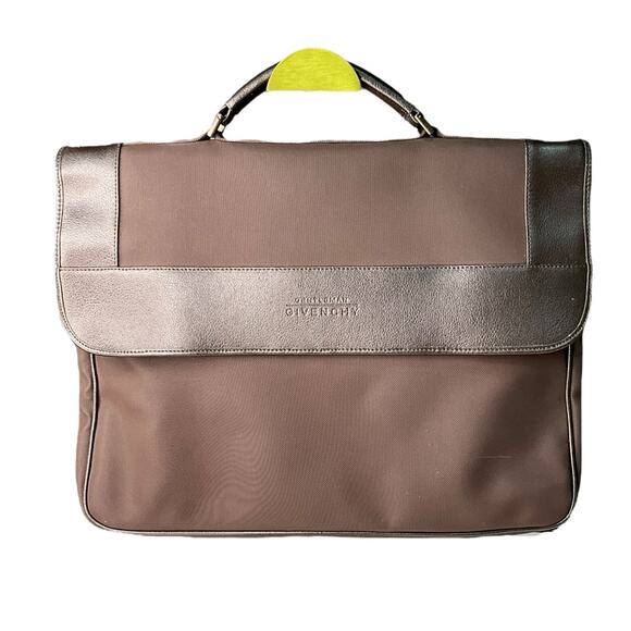 Givenchy Brown Leather Laptop Case - Picture 1 of 5